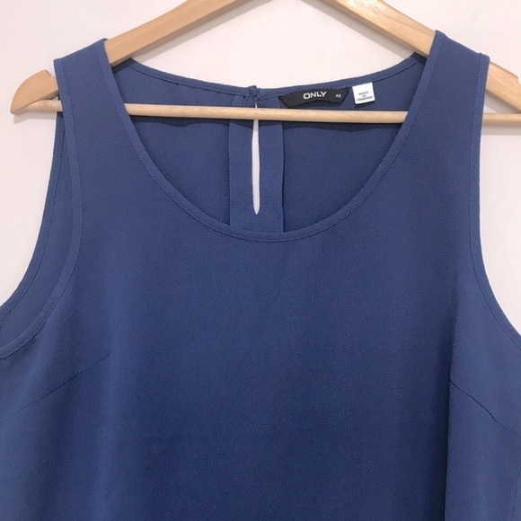 Only Nova Lux Sleeveless Top blue 40 or large - Picture 3 of 9